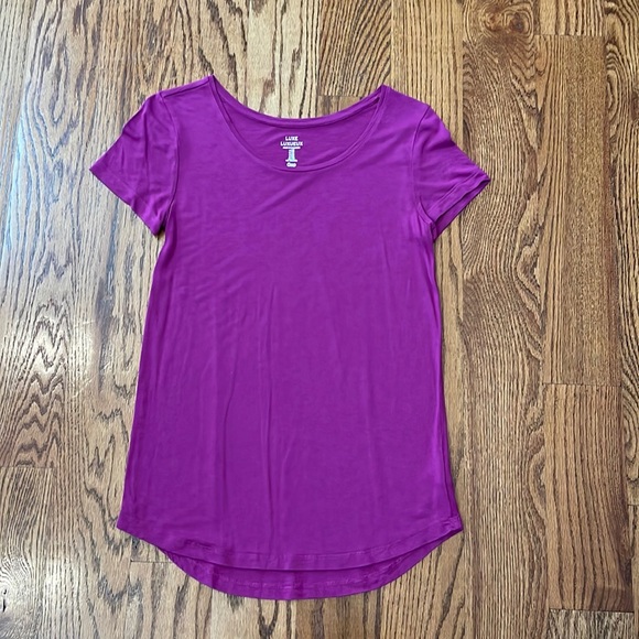 GAP Tops - Gap Purple Luxe T-shirt